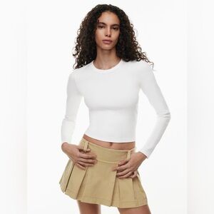 Aritzia Sunday Best Jump Rope Tan Skort
